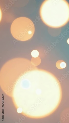 Abstract bokeh lights in soft focus with warm colors and depth  
