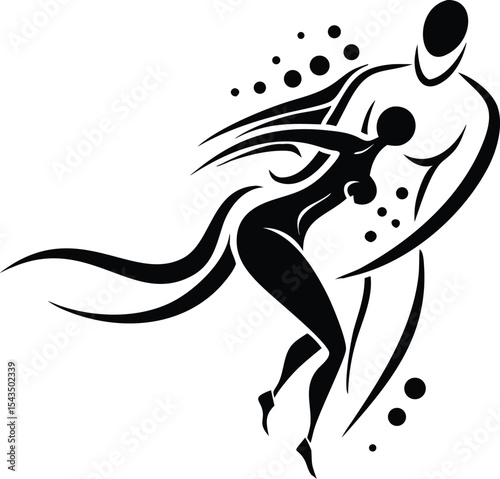 Dancing Couple Silhouette
