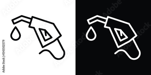 Fuel icon filled flat sign concept for web design.