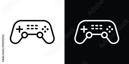 Gamepad icon collection. line stroke icon. EPS 10