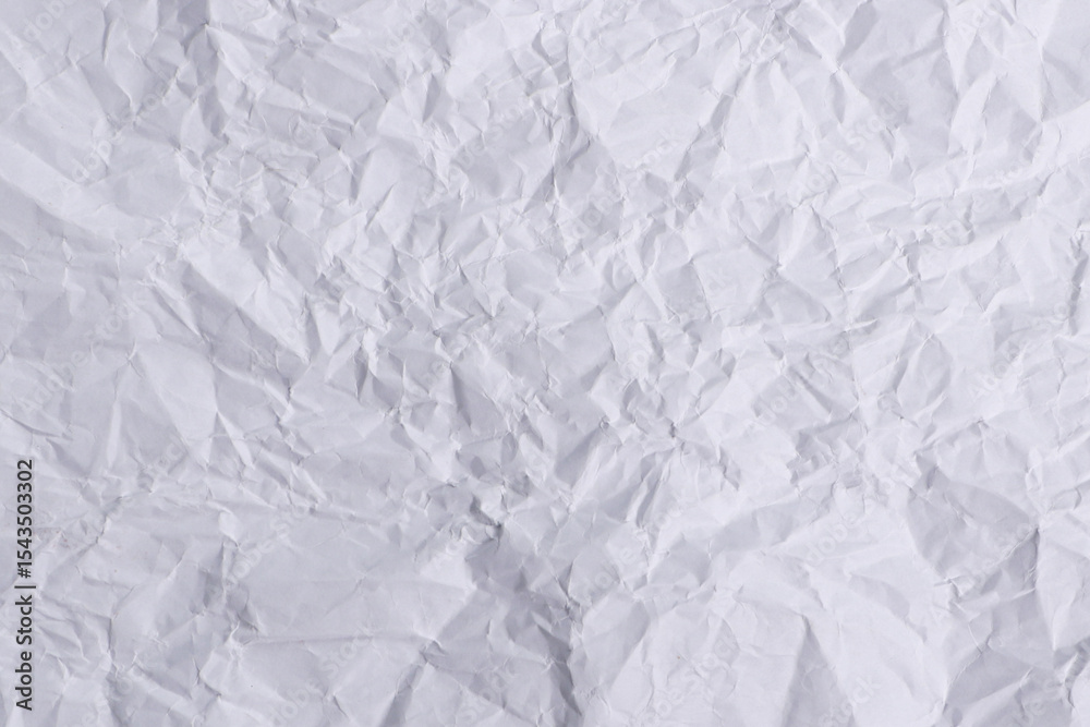 Obraz premium Wrinkled White Paper Texture Background
