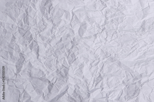 Crumpled White Paper Texture Background

