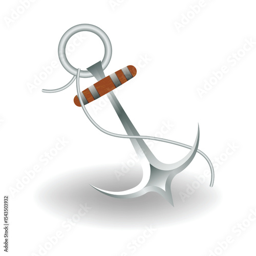 anchor symbols vector anchor on white background
