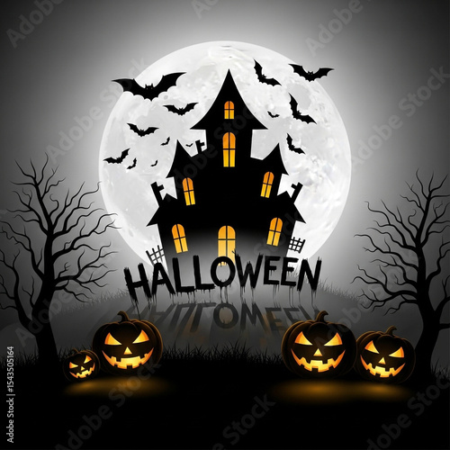 Spooky Halloween Night Haun...