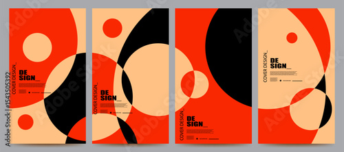 abstract geometric colorful background set