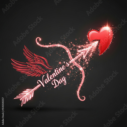 Valentine's Day Heart Arrow...