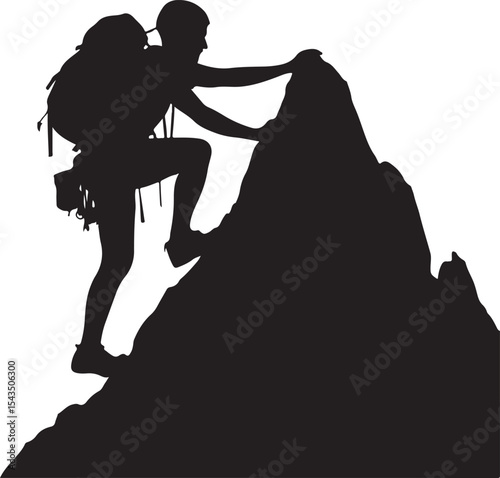 Climber Rappelling Down Cliff Silhouette

Extreme Rappelling Action Vector Scene

Mountain Rappelling Gear Silhouette Design

Rappeller Hanging on Rock Face Vector Art

Vertical Descent Adventure Silh