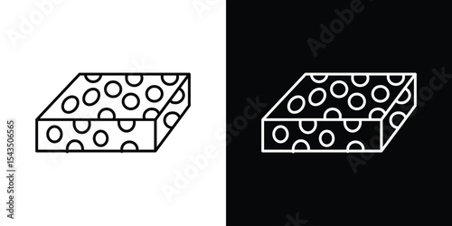 Halva icon filled flat sign concept for web design.