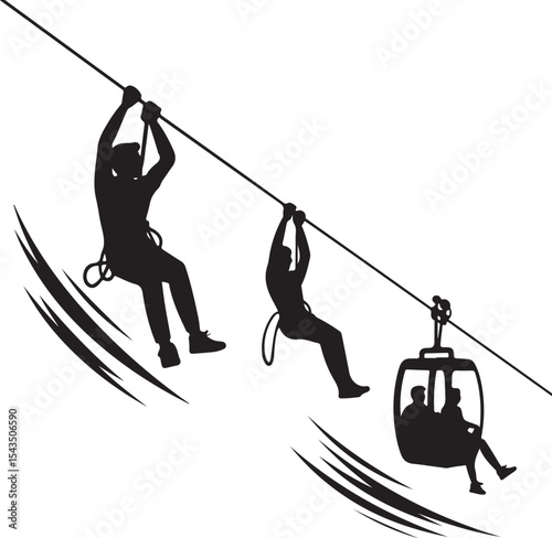 Climber Rappelling Down Cliff Silhouette

Extreme Rappelling Action Vector Scene

Mountain Rappelling Gear Silhouette Design

Rappeller Hanging on Rock Face Vector Art

Vertical Descent Adventure Silh