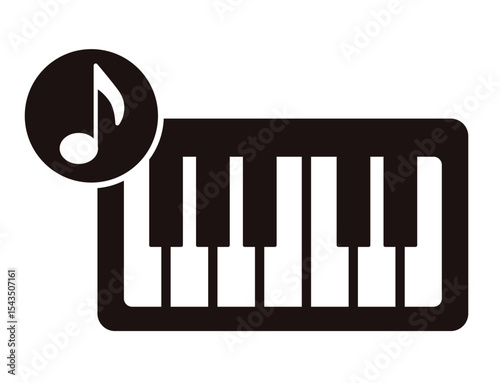 school icon 12A : piano, music, keyboard, icon, vector, musical, instrument,