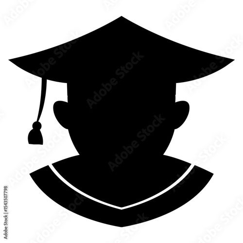 graduation logo vector illustration design