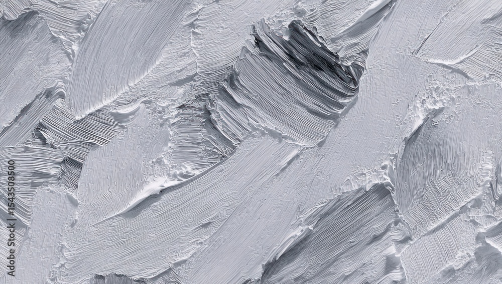 Obraz premium Graytoned art showcases thickly applied brushstrokes revealing texture and depth