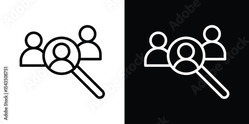 Hiring icon filled flat sign concept for web design.