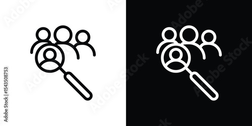 Hiring icon filled flat sign concept for web design.