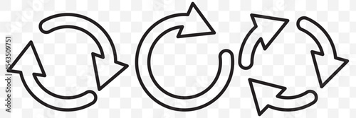 circle arrow icon set. Red circular arrow icon, refresh, reload arrow icon symbol sign. Red Reload vector icon set. repeat vector. restart or reset sign. Repeat cycle symbol. Red rotation arrow. 