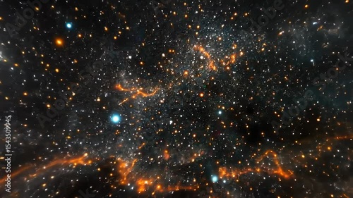 Cosmic expanse of stars and nebulae