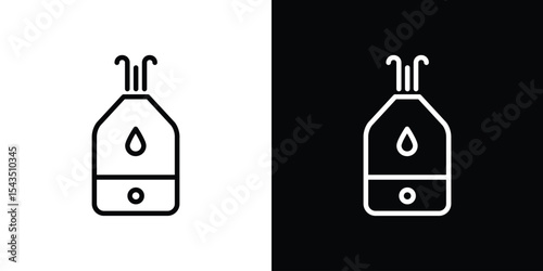Humidifier icon filled flat sign concept for web design.