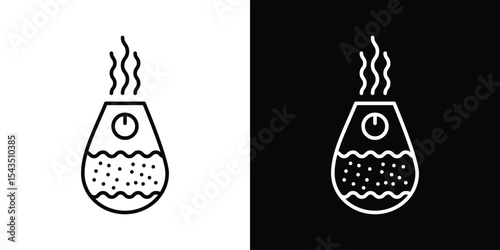 Humidifier icon filled flat sign concept for web design.