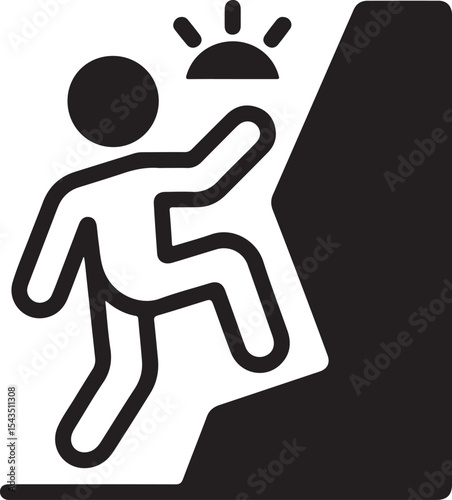 Climber Rappelling Down Cliff Silhouette

Extreme Rappelling Action Vector Scene

Mountain Rappelling Gear Silhouette Design

Rappeller Hanging on Rock Face Vector Art

Vertical Descent Adventure Silh