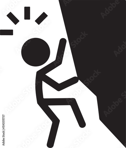 Climber Rappelling Down Cliff Silhouette

Extreme Rappelling Action Vector Scene

Mountain Rappelling Gear Silhouette Design

Rappeller Hanging on Rock Face Vector Art

Vertical Descent Adventure Silh