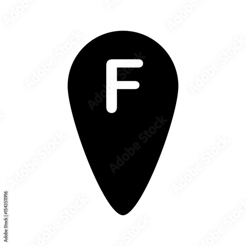 An icon that is perfect for use in mobile apps, GPS navigation, travel websites, location-based services, and user interface design.