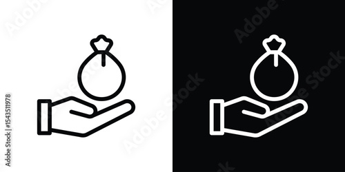 Inheritance law icon filled flat sign concept for web design.
