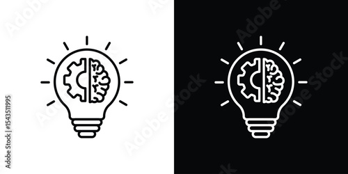 Innovation icon filled flat sign concept for web design.
