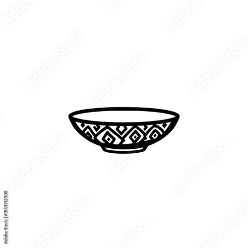 ceramic bowl isolated on white
