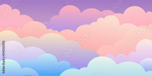 Pastel Cloudscape Design Perfect for Branding Projects Websites and App Interfaces A Dreamy Sky Background