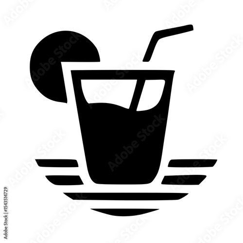 sunny cocktail icon