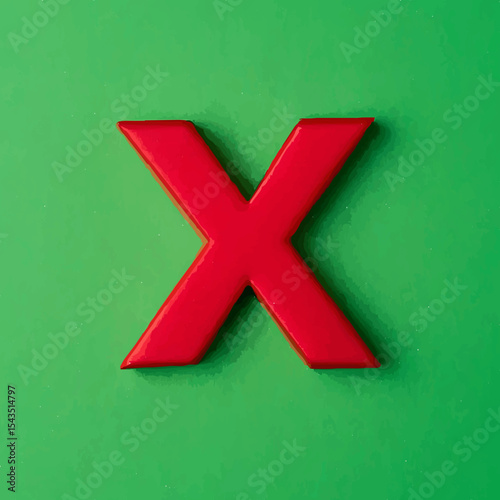 Red Cross Symbol on Green Background

