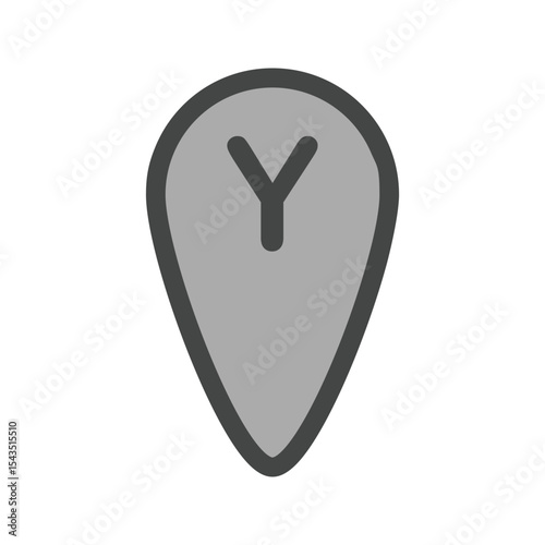 An icon that is perfect for use in mobile apps, GPS navigation, travel websites, location-based services, and user interface design.