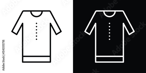 Kurta icon filled flat sign concept for web design.