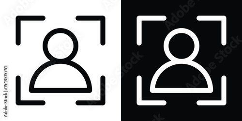 KYC icon filled flat sign concept for web design.