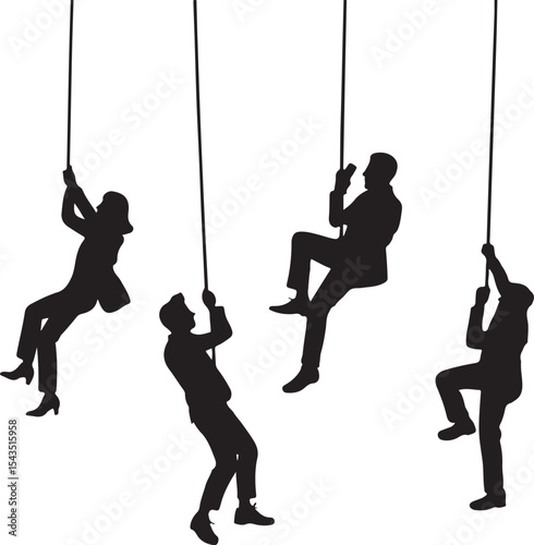 Climber Rappelling Down Cliff Silhouette

Extreme Rappelling Action Vector Scene

Mountain Rappelling Gear Silhouette Design

Rappeller Hanging on Rock Face Vector Art

Vertical Descent Adventure Silh