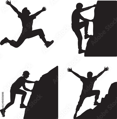 Climber Rappelling Down Cliff Silhouette

Extreme Rappelling Action Vector Scene

Mountain Rappelling Gear Silhouette Design

Rappeller Hanging on Rock Face Vector Art

Vertical Descent Adventure Silh