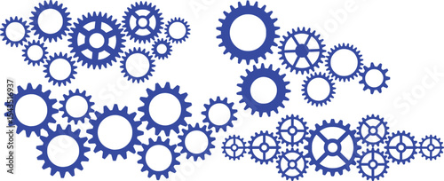 Intricate Network of Interlocking Cogwheels A Visual Representation of Mechanical Precision and Engineering Complexity a Conceptual Design Showing Unity