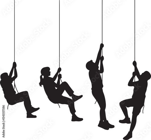 Climber Rappelling Down Cliff Silhouette

Extreme Rappelling Action Vector Scene

Mountain Rappelling Gear Silhouette Design

Rappeller Hanging on Rock Face Vector Art

Vertical Descent Adventure Silh