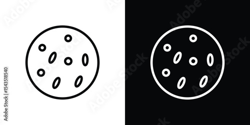 Leukemia icon filled flat sign concept for web design.