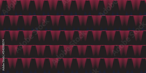 Psychedelic style background, zigzag pattern.Vector Eps10