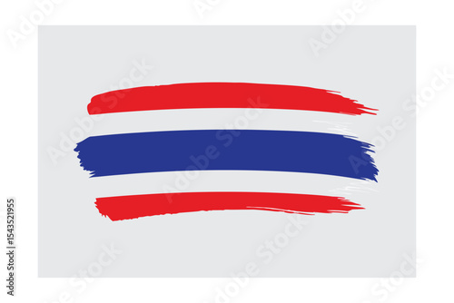 Brushstroke Flag of Thailand