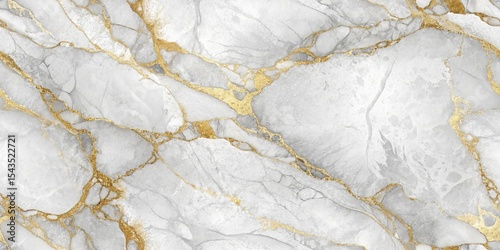 Elegant white marble texture with golden veins for luxury design projects