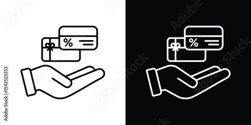 Loyalty program icon filled flat sign concept for web design.