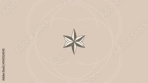 Compass Wind Star Symbol