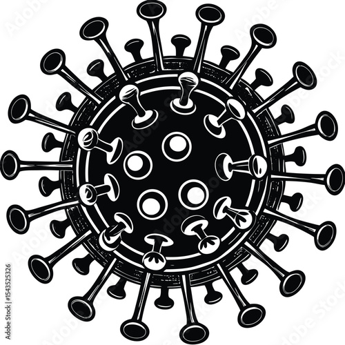 Illustration of a wheel of fortune design with a circle of people around the Earth, symbolizing business, time, and destiny