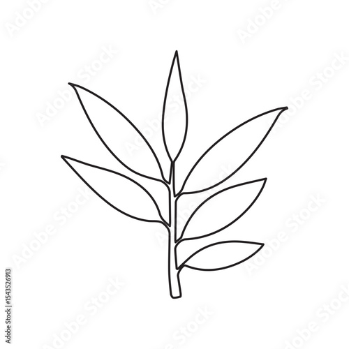 eucalyptus line icon