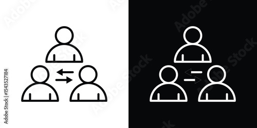 Mediator icon filled flat sign concept for web design.
