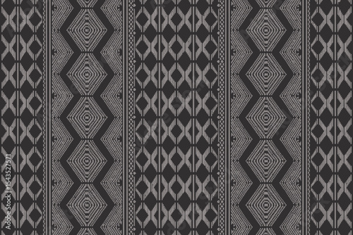 Traditional Yakan Cloth Pattern – Seamless Ethnic Textile Design with Geometric Motifs and Vibrant Cultural Colors