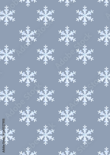 Seamless Snowflake Pattern