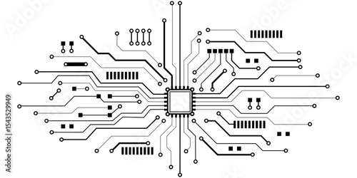 Digital circuit board design with electronic pathways